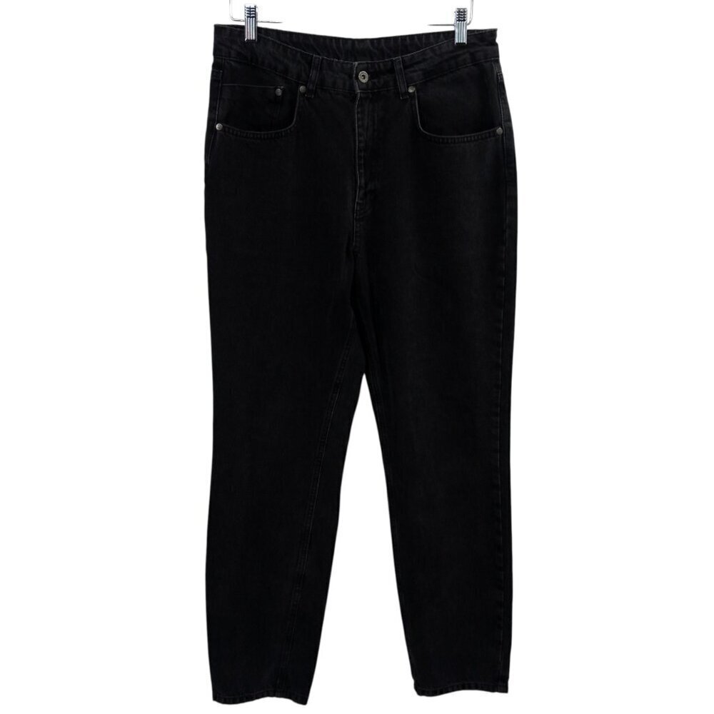 Ragged Priest Straight Leg Distressed Black Jeans Size 32 Denim Destroyed Gray
